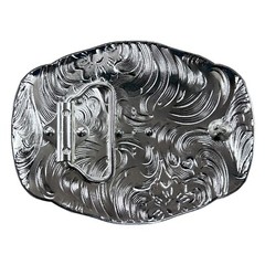 Horse Head Rodeo Belt Buckle Silver And Gold