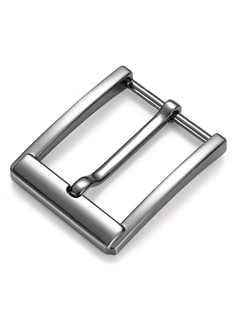 Premium Belt Buckle Men&rsquo;s 40mm Wide Silver Shiny – Belt Buckle for…