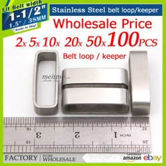 1.5 in Replacement loops Stainless Steel Belt loop Belt Buckle Keeper -Wholesale