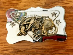 Small Bucking Bronco Rodeo Rider Belt Buckle
