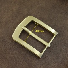 Replacement Solid Brass Pin Buckle 40mm Inside Width Leather Belt Buckle