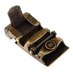 Men Ratchet Alloy Belt Buckle Replacement, Rectangular Automatic Slide Buckle