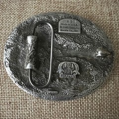 Siskiyou 1995 Flying Eagle Pewter Belt Buckle A-2 Made in USA Large Western