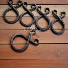 Hand-Forged Medieval Viking Troll Cross Belt Buckles – Rustic Iron Accessories