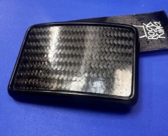 Rock Is King Zig Zag Black / Grey Nos Dress Replacement Belt Buckle In Box
