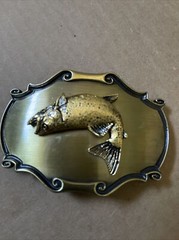 Vintage Raintree Fisherman&rsquo;s Men’s Belt Buckle. Never Worn!