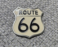 Vintage 1980s Route 66 Belt Buckle – Made In USA – Nice Condition