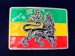 Rastafarian Lion Judah Flag Reggae Rasta African Jamaican Reggae Belt Buckle