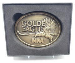 NRA 2013 Golden Eagles Limited Edition Belt Buckle With Box NEW No papers