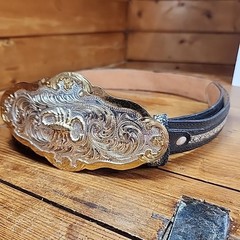 Scorpion Buckle Western Cowboy Style Hebilla Alacrán Vntg Silverplated