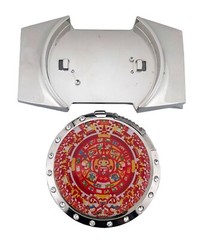 Removable Lighter Belt Buckle Aztec Calendar Native Western Rodeo Cowboy Metal