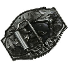 Novelty Enamel Fishing Belt Buckle Western Cowboy Buckle Metal Vintage Mens