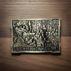 Bergamot Belt Buckle Dean’s Ice Cream USA 1975 Dean Foods Vintage Nice! VHTF