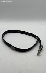 Huskers Black Studded Black Genuine Leather Belt – Men – Size 36