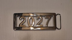 (Happy New Year) 2027 CUSTOM Belt Buckle-Put ANY LETTERS &/OR NUMBERS on Buckle