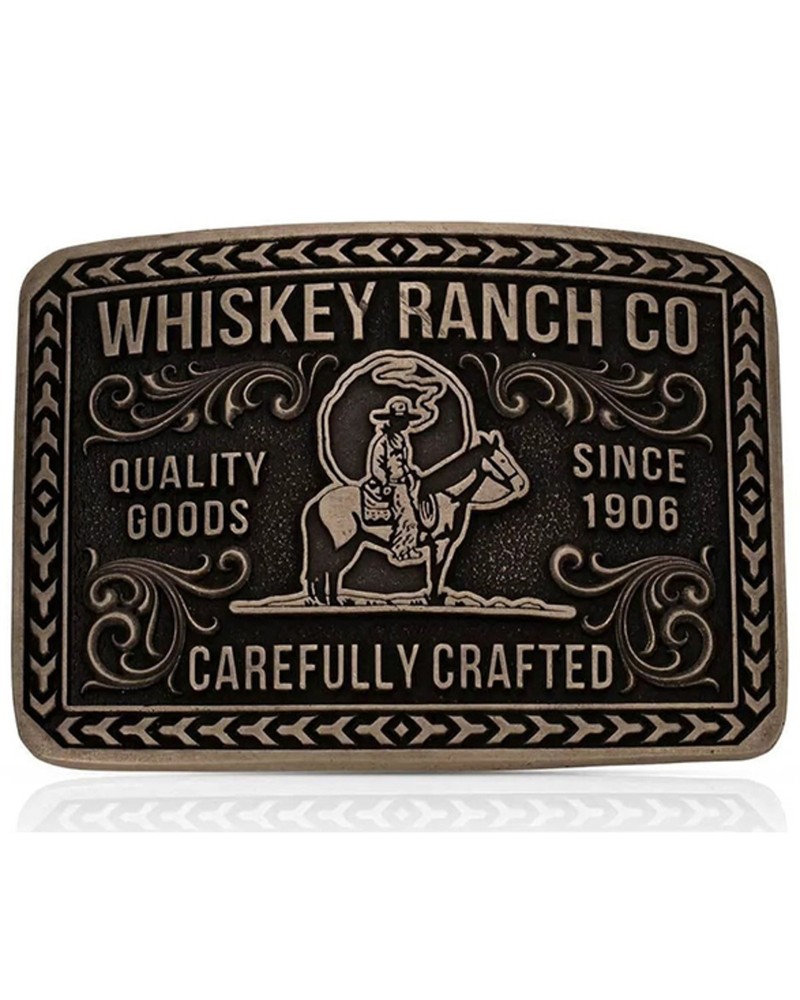 Montana Silversmiths Heritage Rider Whiskey Ranch Belt Buckle – A1067WR
