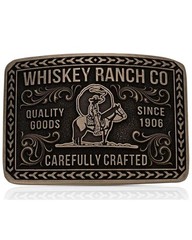 Montana Silversmiths Heritage Rider Whiskey Ranch Belt Buckle – A1067WR