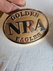 Golden Eagles NRA Belt Buckle In original Box,