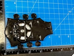 Electric Guitar Tuning Keys Shaped Belt Buckle W/ Uk Flag Union Jack Spinner