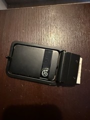 Black Belt Buckle Only, Reversible 2 Sided Flip Studded