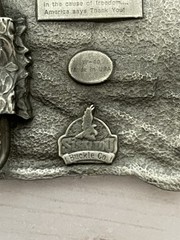 Siskiyou Buckle Co. American Veteran And Damn Proud of It Belt Buckle 1987