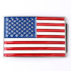 American Flag Men&rsquo;s Belt Buckle Western Cowboy Motorcyclist (FLG-01)
