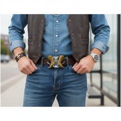 NEW Belt Buckle Men Women Silver Metal Western Rodeo Boot Cowboy Hat Horseshoe