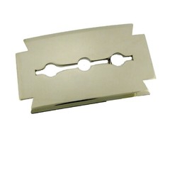 Razor Blade Belt Buckles Barber Shop Hairdresser Hair Stylist Tool Silver Chrome