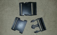 BLACK PLASTIC BELT BUCKLE 50mm – NEW MADE – GREAT FOR BELTS & CAMPING MILITARY