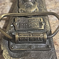 1984 SOUTHERN PACIFIC Train Brass Belt Buckle