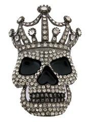 Skull Belt Buckle Men Women Blinged Out Gold Metal Halloween Party Costume Big