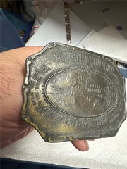 VINTAGE 1970s BERGAMOT ***SOUTHERN COMFORT*** BRASSTONE BOOZE BUCKLE