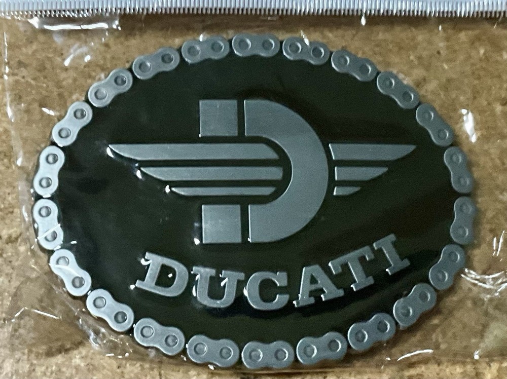 Metal Belt Buckle – Black Ducati Motorcycle Biker A Breed