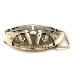 Tiwaz german silver belt buckle Old Norse Scandinavian Celtic Viking Pagan runic