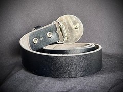 Handmade Round Cross Belt Buckle Gothic Rock Metal Darren McNeese