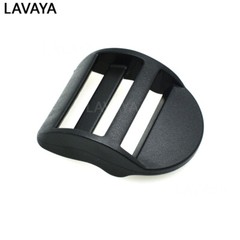10pcs Ladder Lock Slider Plastic Buckles Belt Buckle Package Accessories Black
