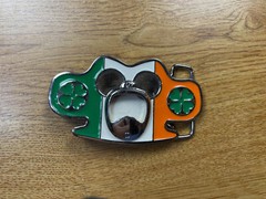 Irish Knuckles Belt Buckle with Bottle Opener