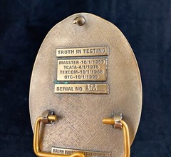 🌟US Army Operational Test Command OTC ATEC Insignia Crest, Brass Belt Buckle