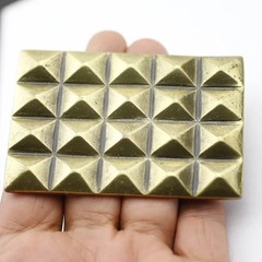 Vintage Chocolate Bar Design Metal Antique Brass Effect Belt Buckle