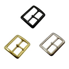 JAY-PEE Solid Brass Replacement Belt Buckle 1.75&Prime; Belts Black Chrome Brass