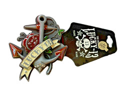Lucky 13 Belt Buckle Anchor Original Officially Licensed New Men Women Tattoo