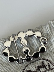 H 24mm Silver Belt buckle