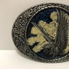 EAGLE BELT BUCKLE VINTAGE 1992 INDIANA METAL CRAFT