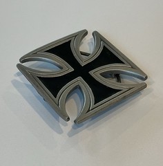 IRON CROSS BELT BUCKLE maltese cross chopper motorcycle outlaw biker buckle