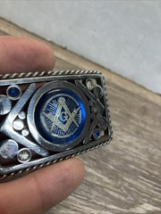 Mason Masonic Freemason Metal Belt Buckle Very Rare Variation