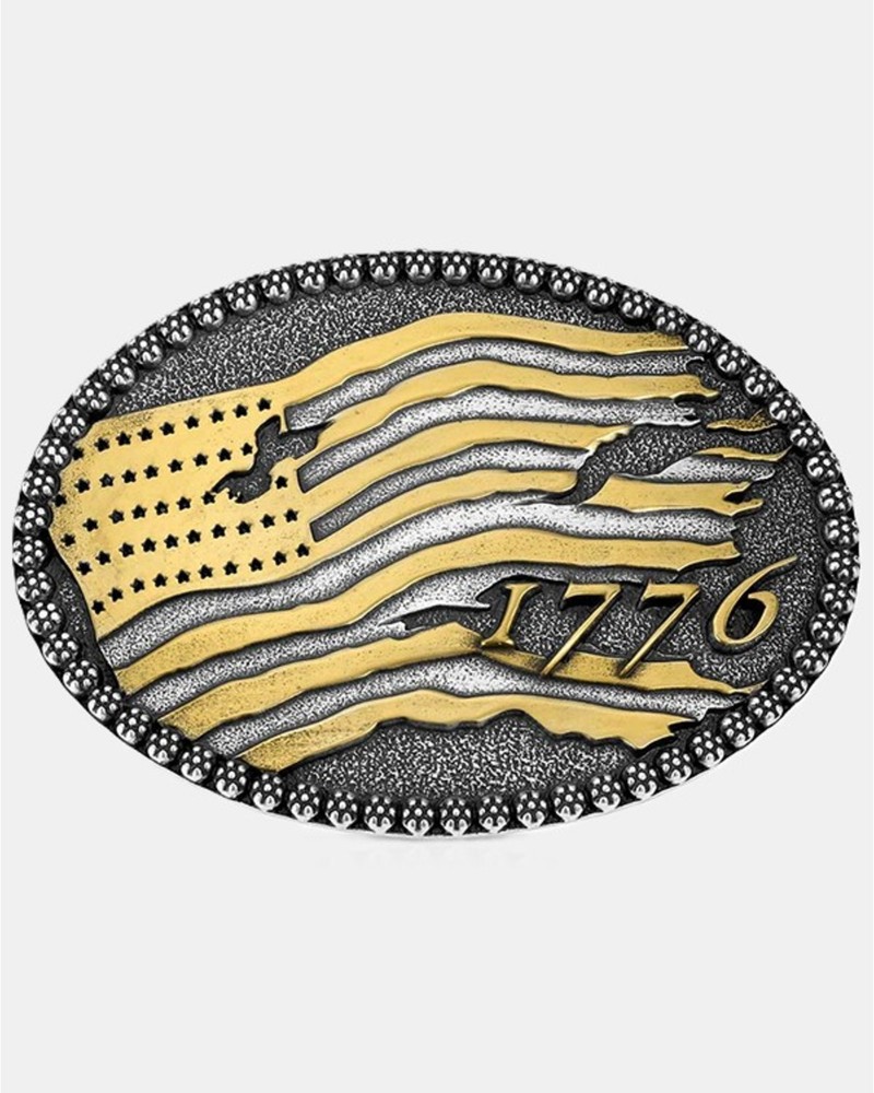Montana Silversmiths 1776 Tattered Flag Belt Buckle – A1102P