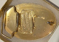 Vintage Metal Belt Buckle, Letter D, Initial D, The Heritage Collection, Nice