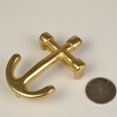 Men&rsquo;s Solid Brass Anchor shaped Belt Buckle Belt Buckles for 1.5&Prime; / 38mm Belt