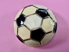 Soccer Foot Ball Large Figural Black & White Ultimate Sport Fan Gift Belt Buckle