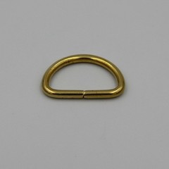 25mm D Ring Loop Strap Adjuster Buckle Solid Brass Bag Fastener Hardwares lot